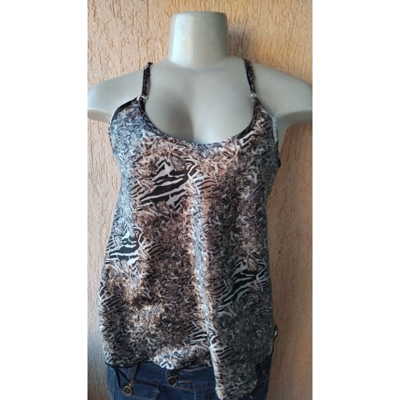 BRECHO Blusinha cetim Tam P