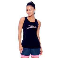 Regata Feminina Identity Corrida Toque Macio FastDry Speedo - PRETO