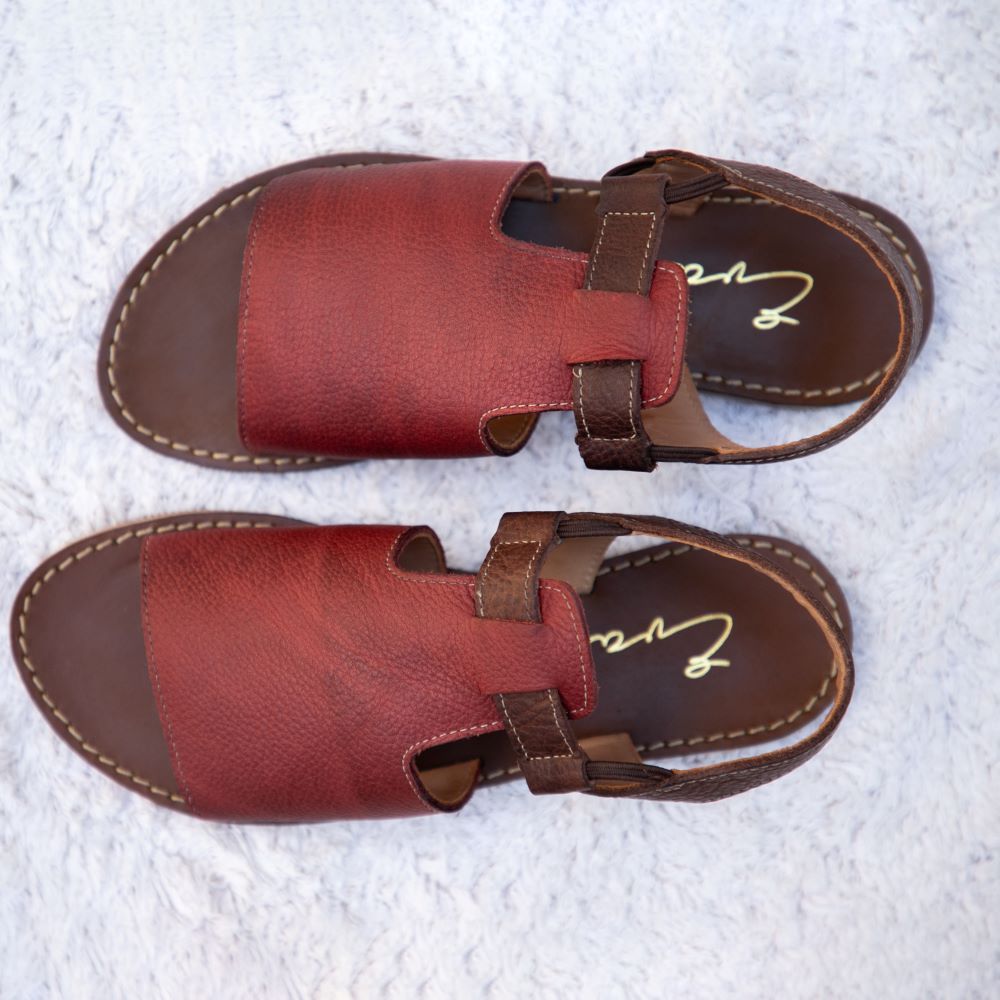 Sandália Feminina Elis Couro Tricê Macia Confortável Estilosa Preto Vermelho Branco Amarelo Verde