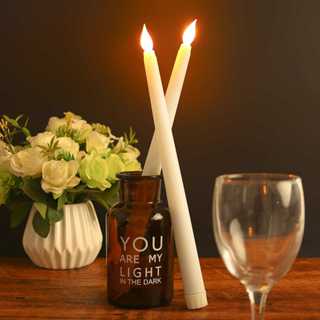 Kit 2/6/10 Velas Cônicas de LED 3D Sem Chama, Decorativa para Casa, Festas, Natal 8200 em Oferta na Shopee