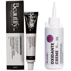 Kit Oxidante Tintura Preta Para Cílios Beautify Pro
