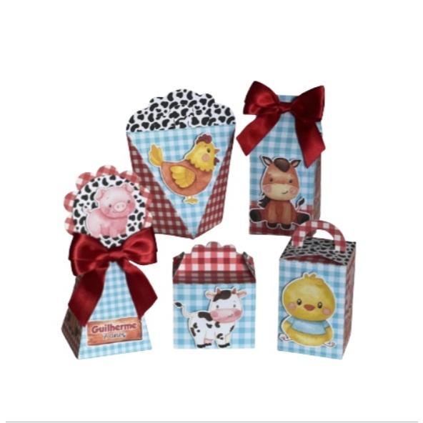 Lembrancinha aniversário | Kit Festa Personalizadas Lembrancinhas kit festa decoração lembrancinha Fazendinha caixinhas