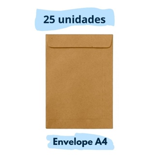 ENVELOPE A4 KRAFT  25 unidades em Oferta na Shopee