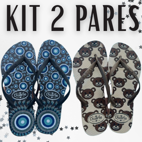 Kit 2 Pares de Chinelo Feminino Adulto Mais Vendidos Envio Imediato
