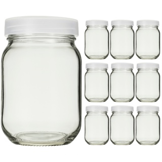 Kit 10 Potes de Vidro 200ml Para Leite Materno Com Tampa Plástica BPA Free em Oferta na Shopee