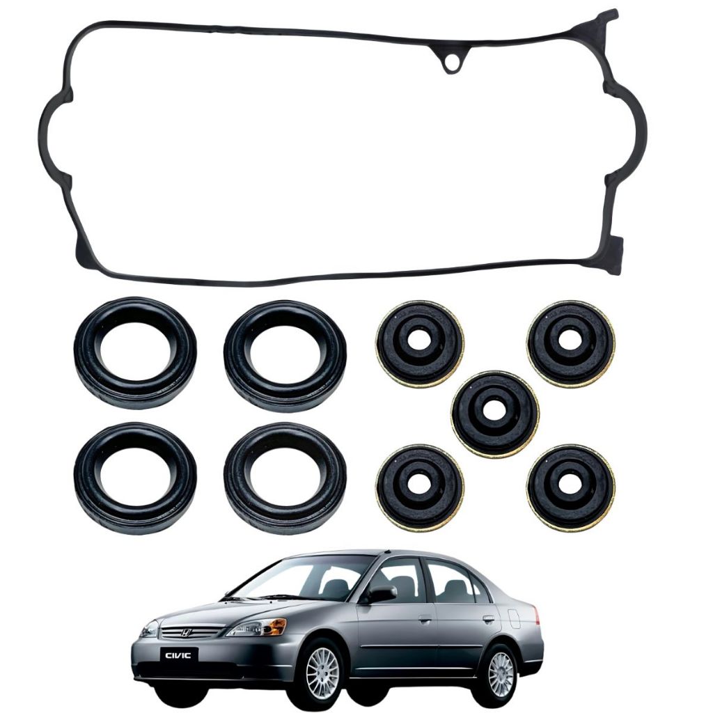 Kit Junta Tampa Valvulas Honda Civic 1.7 16v 2001 A 2006 Sabó