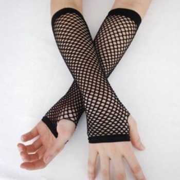 Luva Arrastão Longa Festa Fantasia Cosplay em Oferta na Shopee