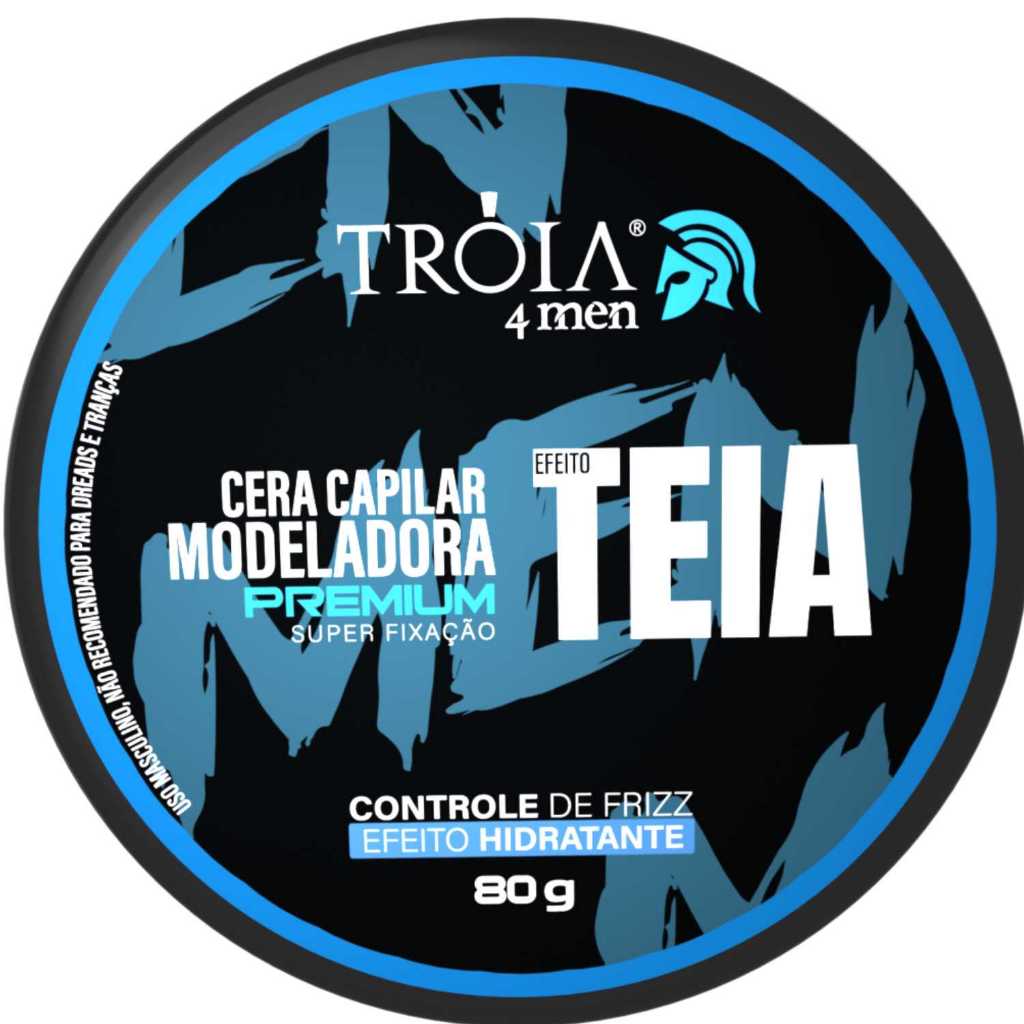 Pomada Modeladora Premium Teia 80g Controle De Frizz Tróia