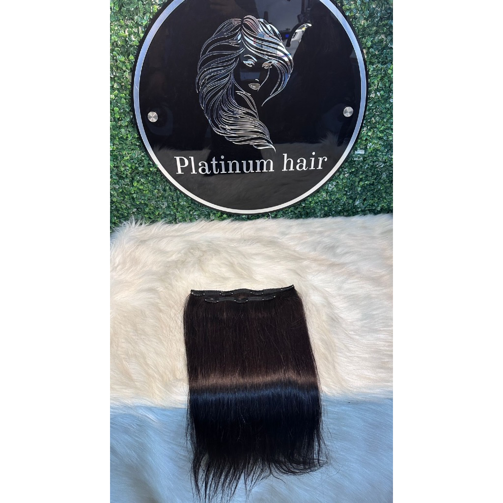 Aplique Tic Tac Cabelo Humano Natural  55cm 120 Gramas  (LEIA A DESCRIÇAO) em Oferta na Shopee