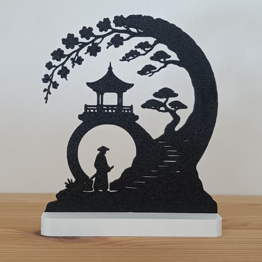 Decoração Oriental em 3D – Paisagem Japonesa