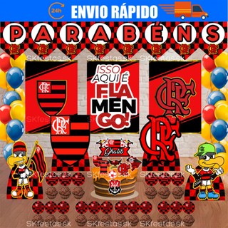 Kit festas Flamengo, Rubro Negro Só um Bolinho decoração de festa, festa em casa, aniversário, Mêsversário