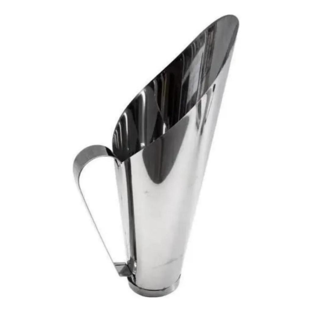 Concha Para Cereais Aço Inox 2 Kilos (2000g) Cor Cinza