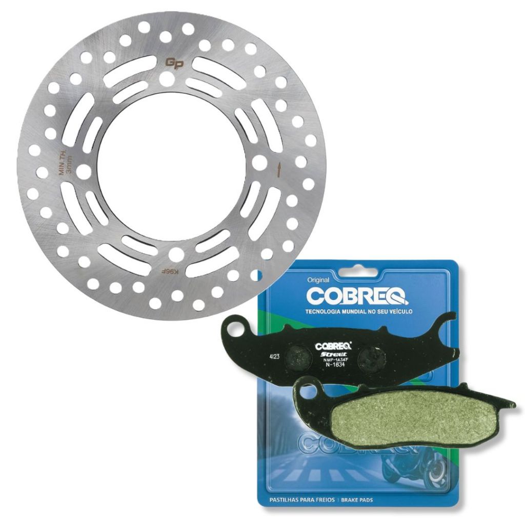 Disco de Freio Dianteiro Pcx 150 Abs 2019-2024 + Pastilhas Cobreq em Oferta na Shopee
