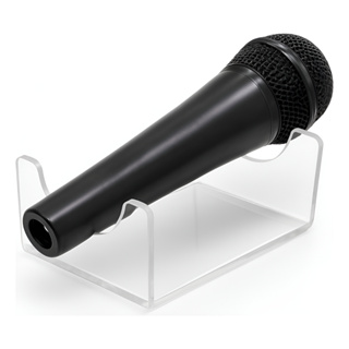 Suporte Para Microfone Em Acrílico Expositor Apoio Mesa Cristal em Oferta na Shopee
