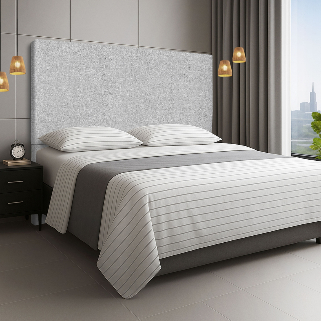 Cabeceira Lisa Estofada 160 cm Para Cama Box Queen Boucle - Clique Chique