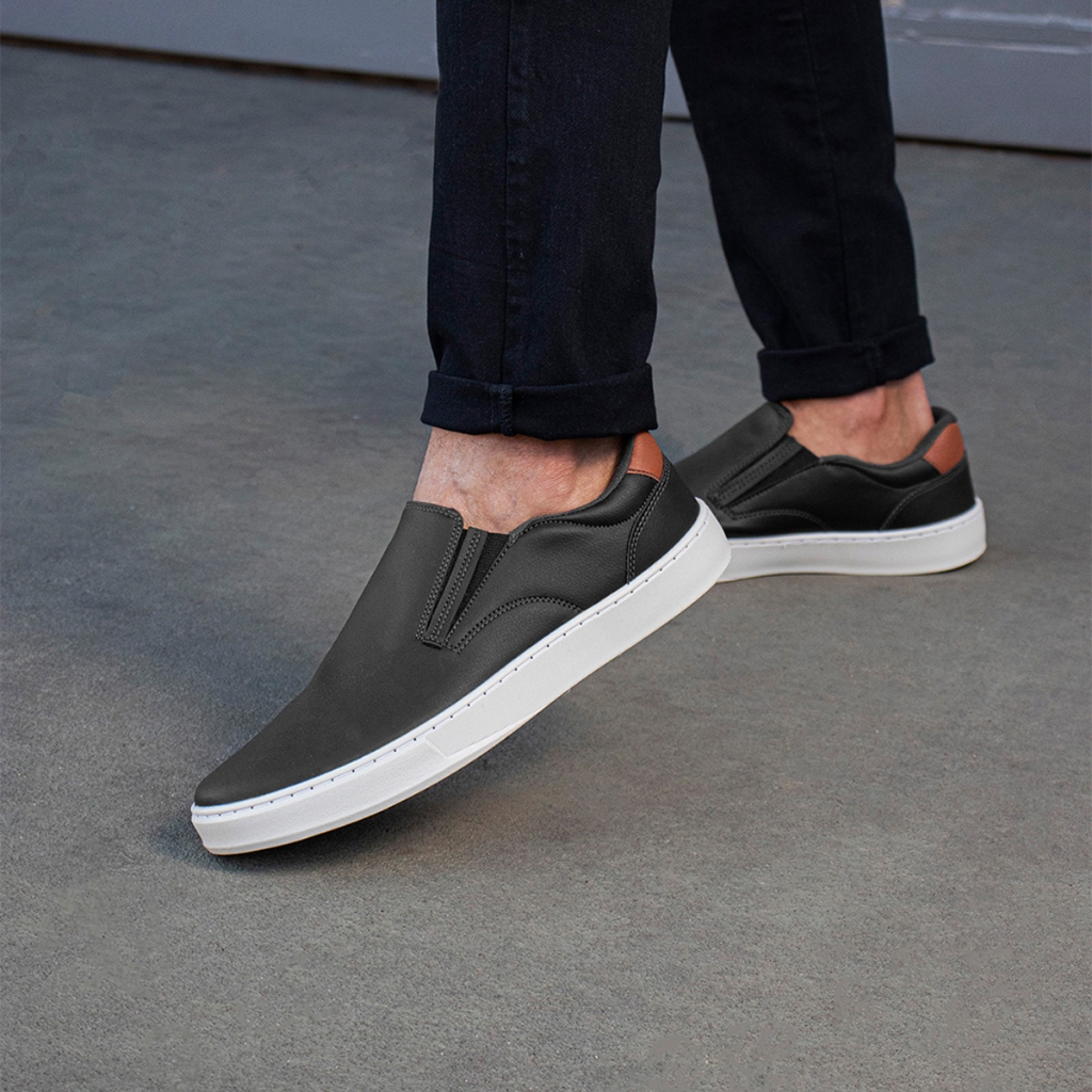 Tênis Masculino Iate Casual Trabalho Sapatênis Slip On Estiloso Confortável Macio Leve