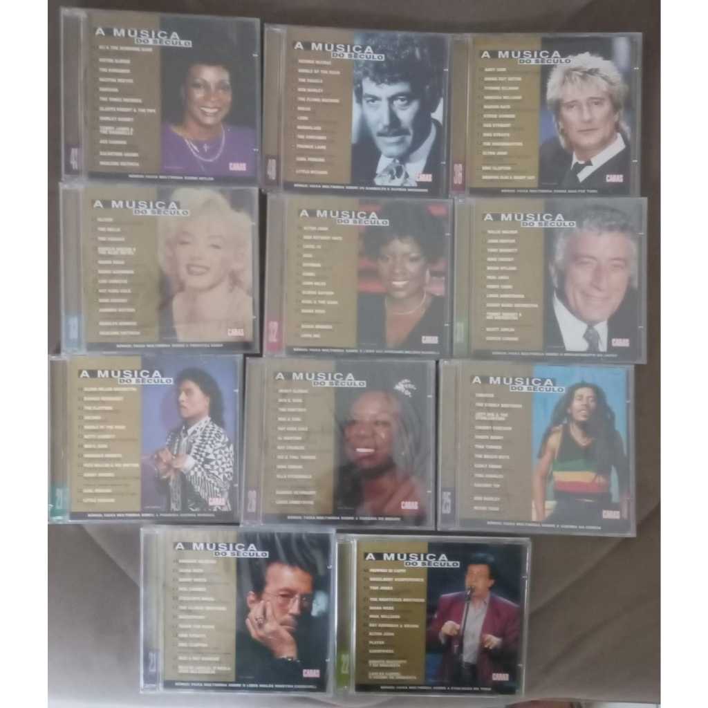 Lote 11 Cds  a Musica do século n° 21-22-25-26-28-31-32-33-36-43-48 -A maioria Lacrados- caras