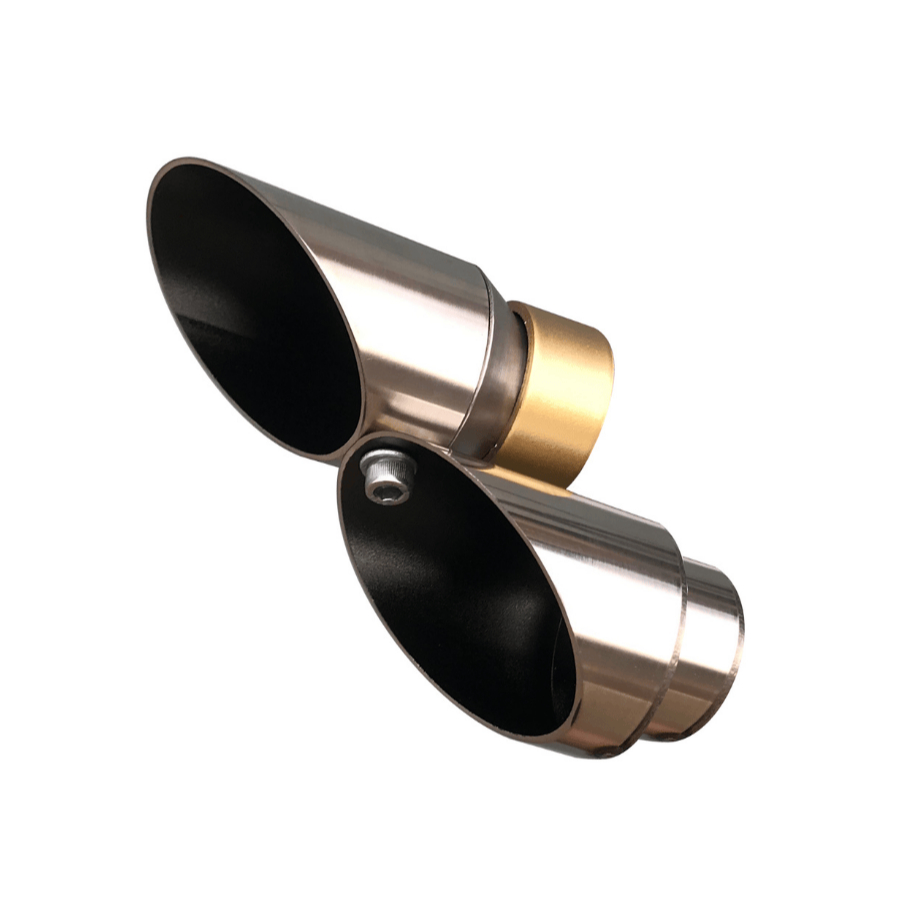 Ponteira Saida Dupla MTG Nova Yamaha R3 2026 Conect em INOX com abafador interno