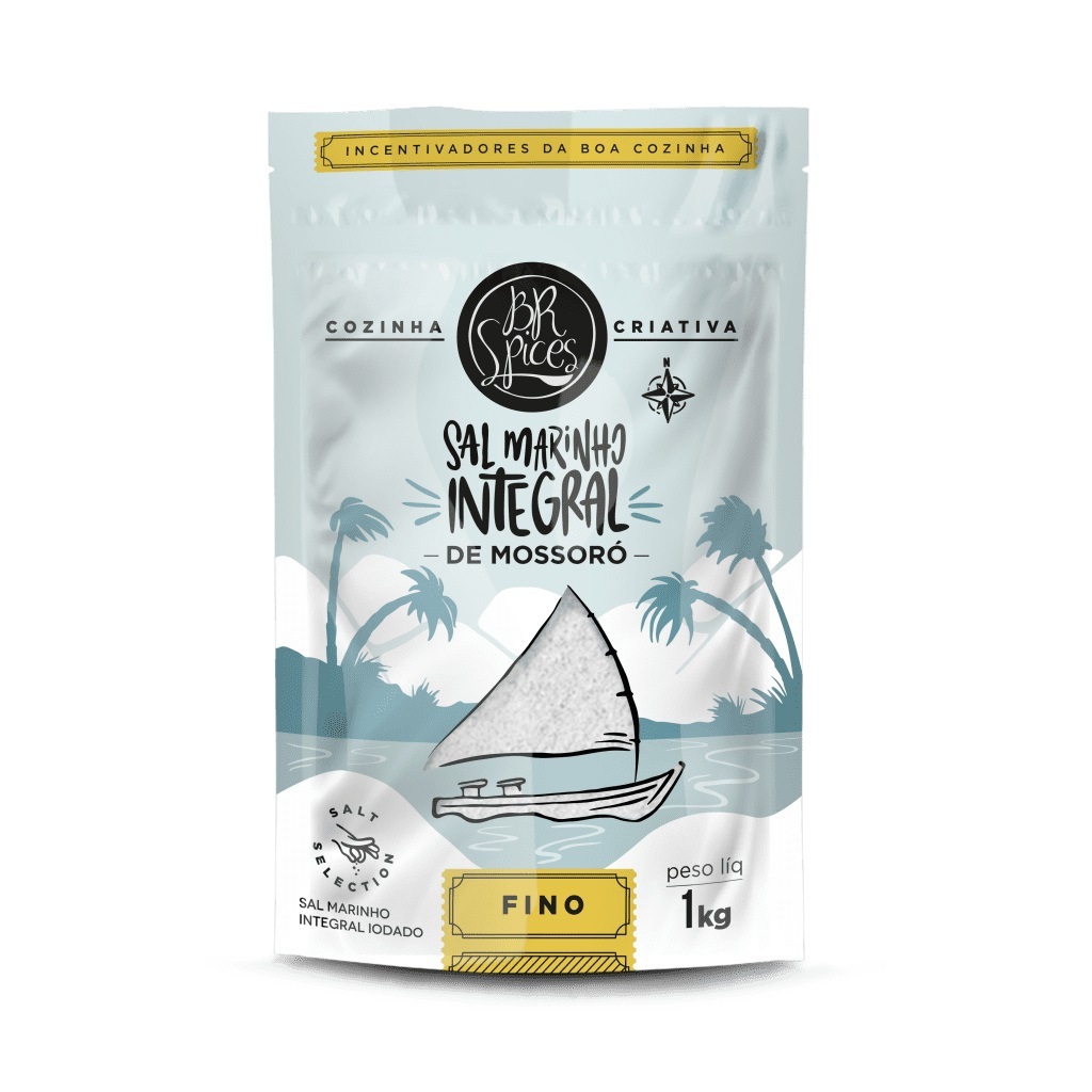 Sal Marinho Integral de Mossoró 1kg – Br Spices em Oferta na Shopee