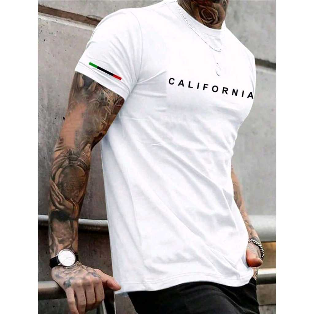 Camiseta adulto Masculino Estampada California 100% Algodão