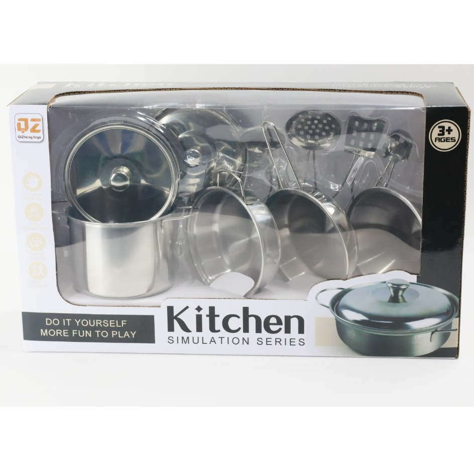 Brinquedo Infantil Conjunto de Cozinha de Aço Inoxidável - Toys Import J24333 em Oferta na Shopee