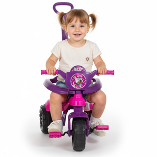 Triciclo Motoca Premium - 1 A 3 anos - Completa Inmetro Pedal Proteção Empurrado - Gold - QUEEN SHOP em Oferta na Shopee