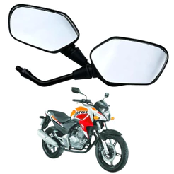 Par Espelho Retrovisor Cb 300 Lente Convexa Rosca 10mm