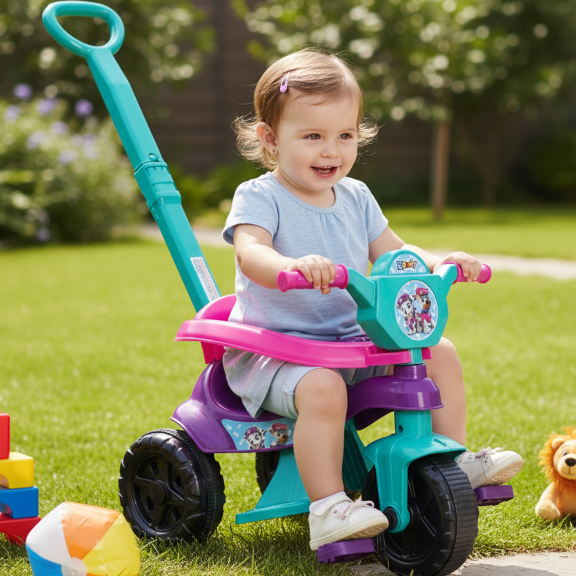 Motoca + Game Aplicativo 3D 🚴‍♂️ - Triciclo Infantil Menina Completa 1 a 3 anos 🌸👧🏼 Motoca Triciclo Infantil Princesinha em Oferta na Shopee