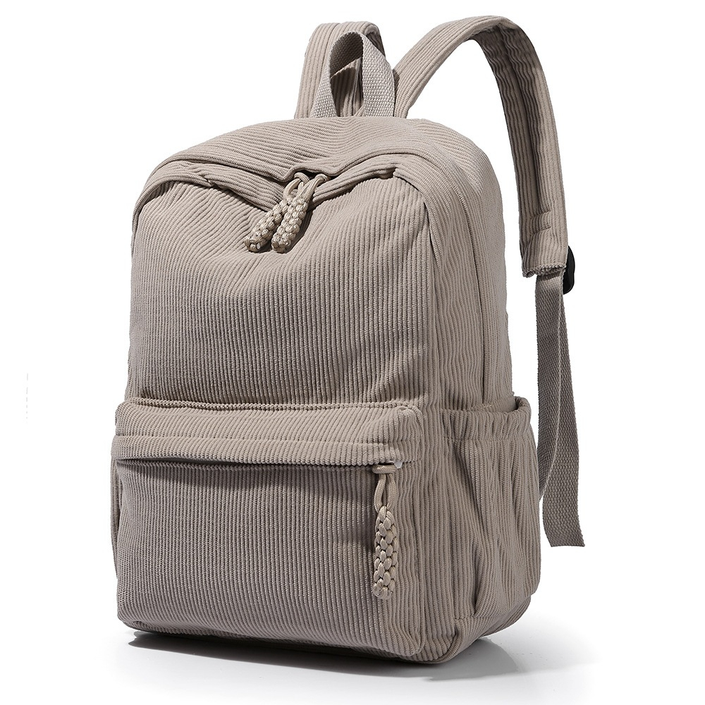 Mochila Grande Trabalho Elegante Unissex Faculdade Escolar De Veludo Casual Resistente Espaçosa Bolso Antifurto