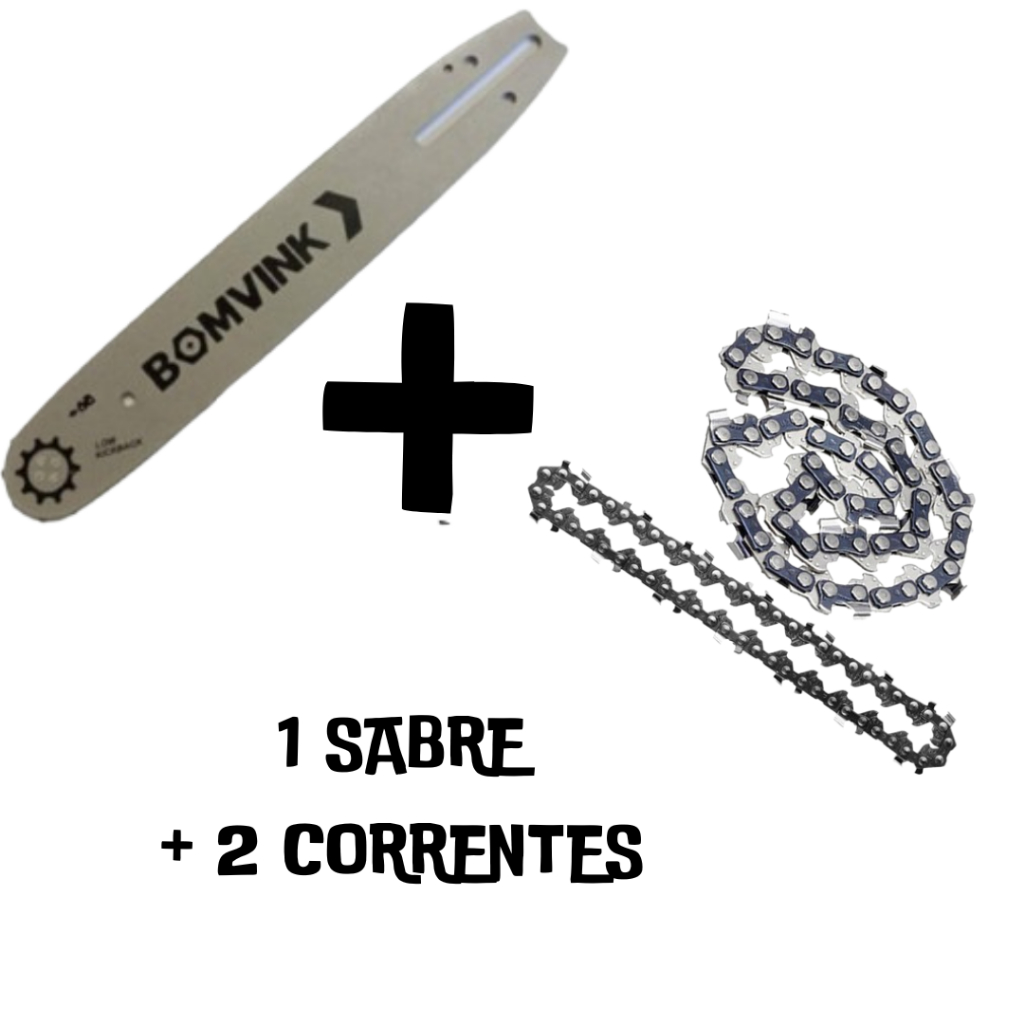 KIT Sabre e Correntes para Mini Motosserra