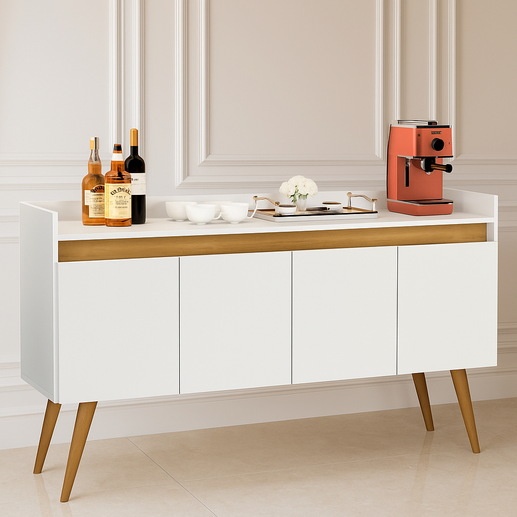 Aparador Buffet Sala 2, 3, 4 Portas Hall de Entrada Luxo Prime  - MJM Casa dos Móveis em Oferta na Shopee