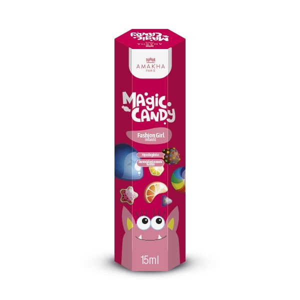 Deo Colônia Infantil Fashion Girl Magic Candy 15ml - Amakha Paris
