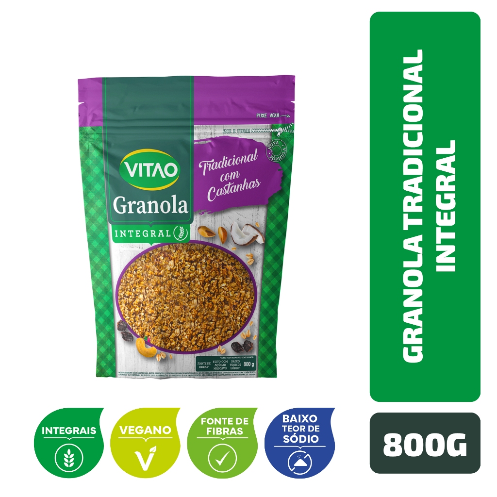 Granola Tradicional Integral Vitao 800 g
