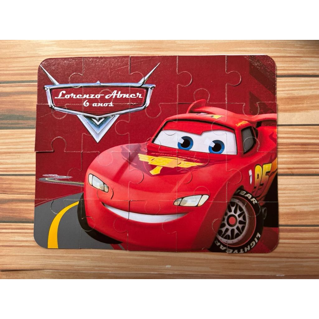 KIT Quebra-Cabeça Personalizados  CARROS MCQUEEN FESTA Lembrancinha Bela e a Fera Futebol Vingadores