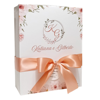 Caixa Presente Personalizada com Nome ou Tema + Laço de Cetim | Várias Artes Exclusivas 24x18.5 em Oferta na Shopee