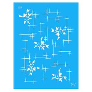 DI7018 - Fundo Entre Folhas - 15x20 - Stencil Gatas Arteiras em Oferta na Shopee