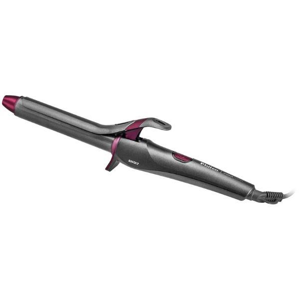 Modelador de Cacho Intense Curves Philco PEC15 25mm Cerâmica Íons Tourmaline 220°C Bivolt Cinza/Rosa