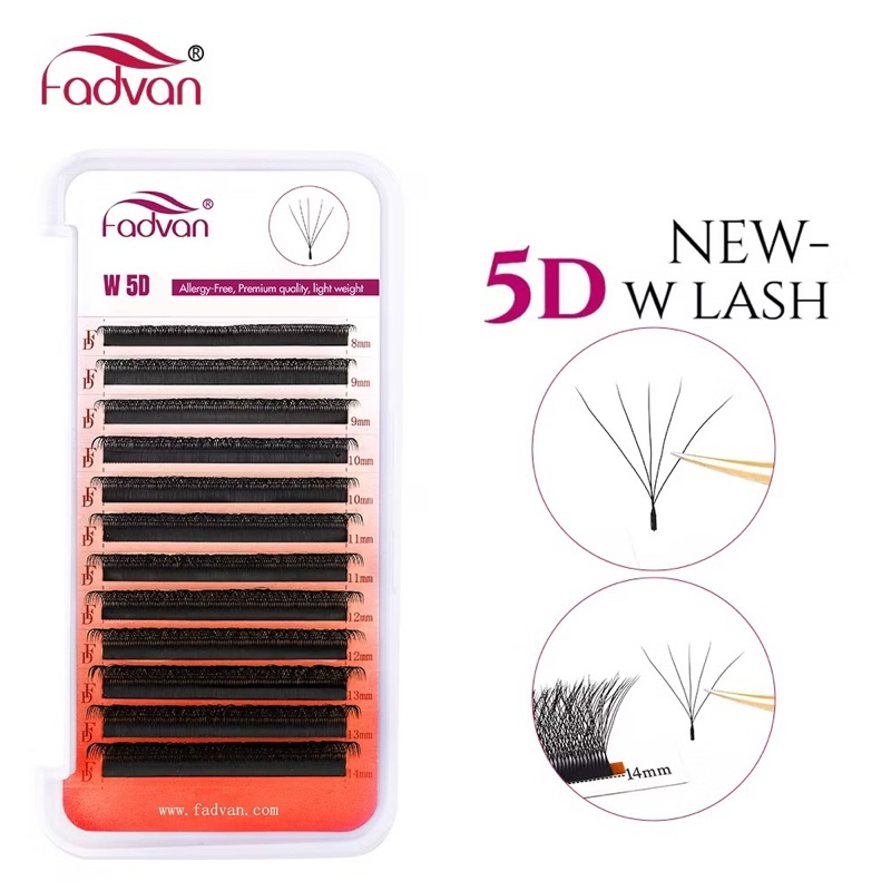 FADVAN Novo Upgrade W5D Pestanas 0.07D Extensões De Visual Com YY Cílios 100% ORIGINAL