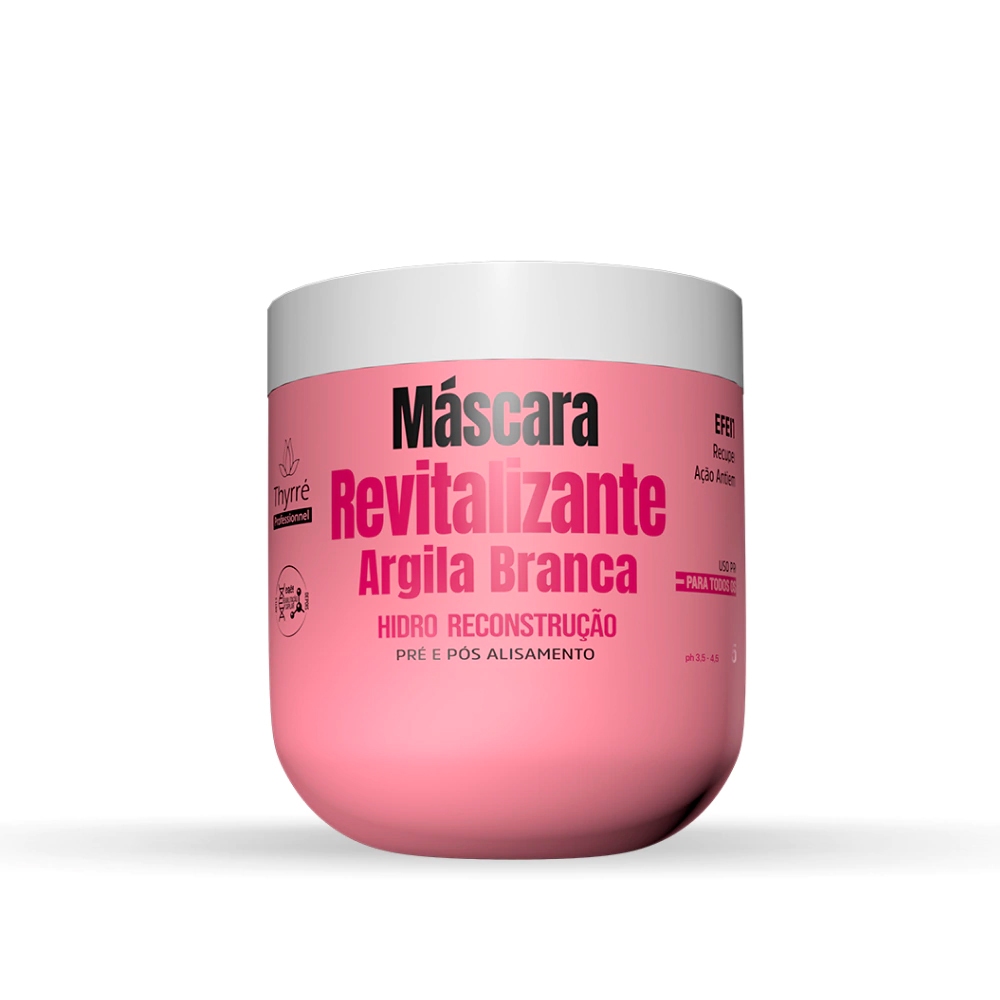 Máscara Reconstrutora capilar Revitalizante efeito teia 500g thyrre Cosméticos