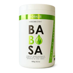 Máscara De Hidratação Nutrição Capilar 2 Em 1 Creme Extrato de Babosa Hidralize Pote de 1Kg