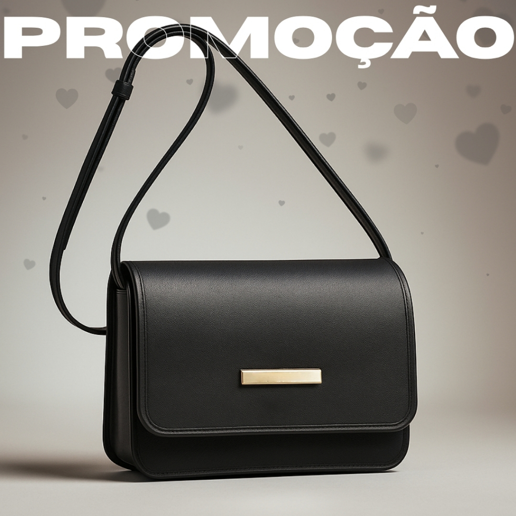 Bolsa Feminina Florença Preta Transversal e Ombro Design Moderno em Oferta na Shopee
