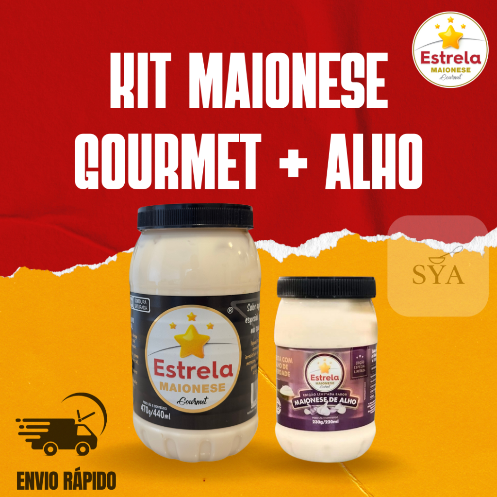 Maionese Estrela Gourmet Compre o seu kit favorito