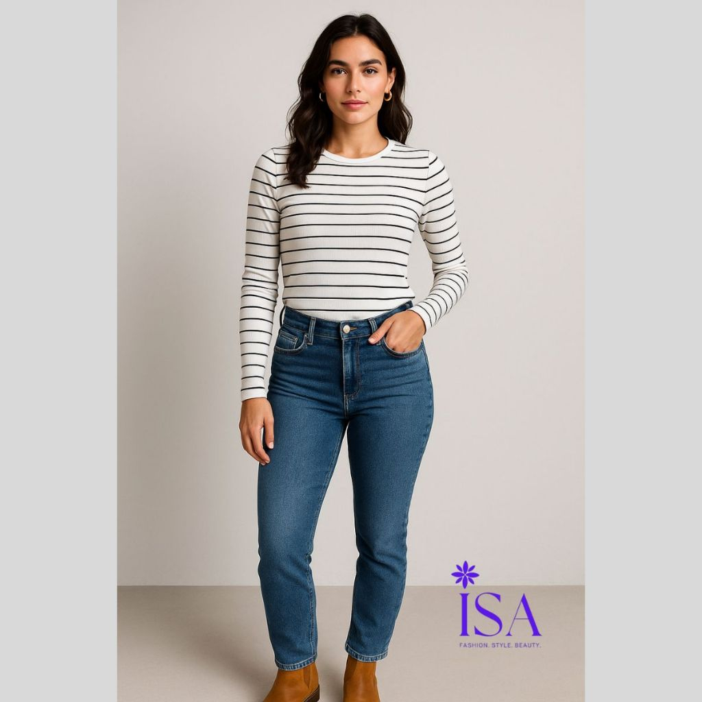 Blusa Feminina Manga Longa Listrada – Segunda Pele Canelado Macio Casual em Oferta na Shopee