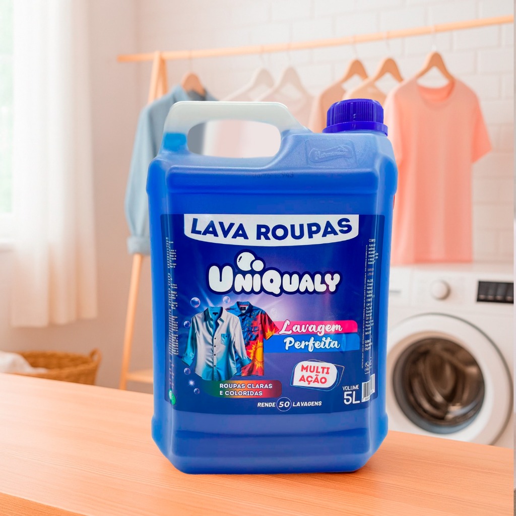 Sabão Lava Roupas Liquido Blue 5l Uniqualy
