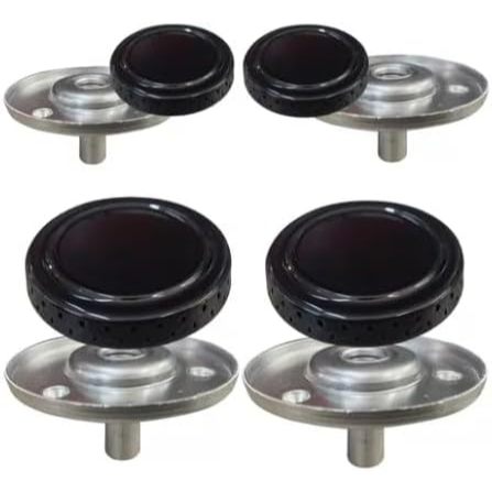 Fogão Atlas Kit 4 bocas Fogão Atlas Mônaco Espalhador com Queimador 2 Pequenos e 2 Grandes