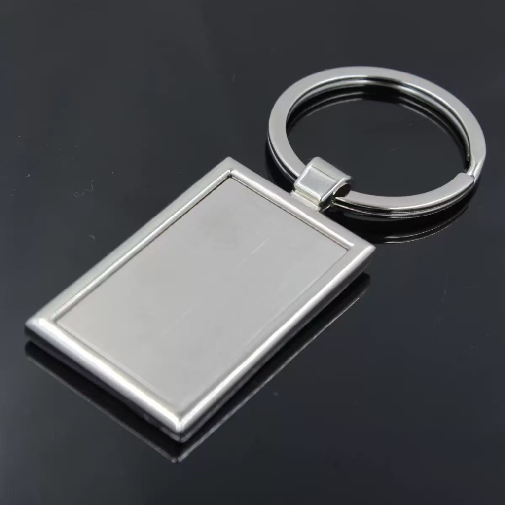 Chaveiro Retangular Liso Personalizado Metal Aço Inox (NÃO PERSONALIZAMOS) em Oferta na Shopee