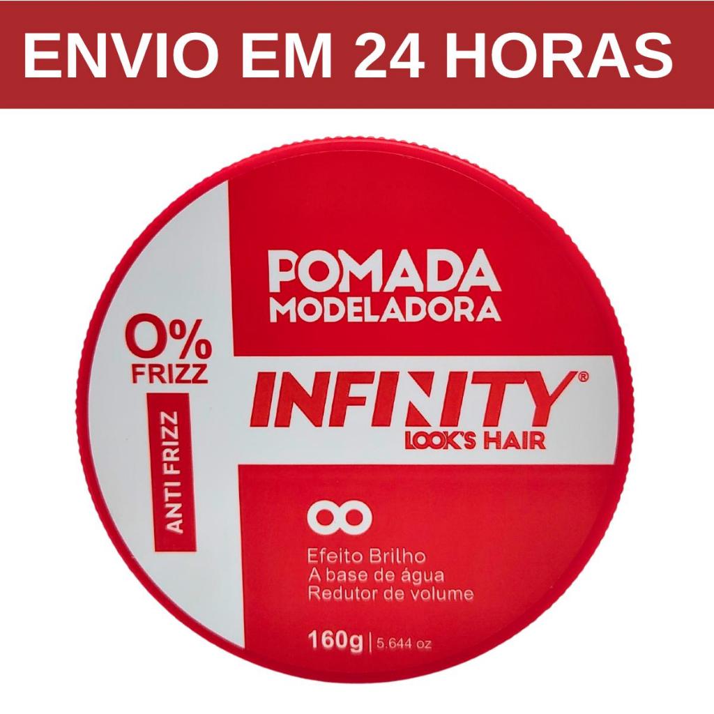 Pomada Cera Modeladora Infinity Incolor Mega Fixação 160g Embalagem Vermelha - Envio 24h