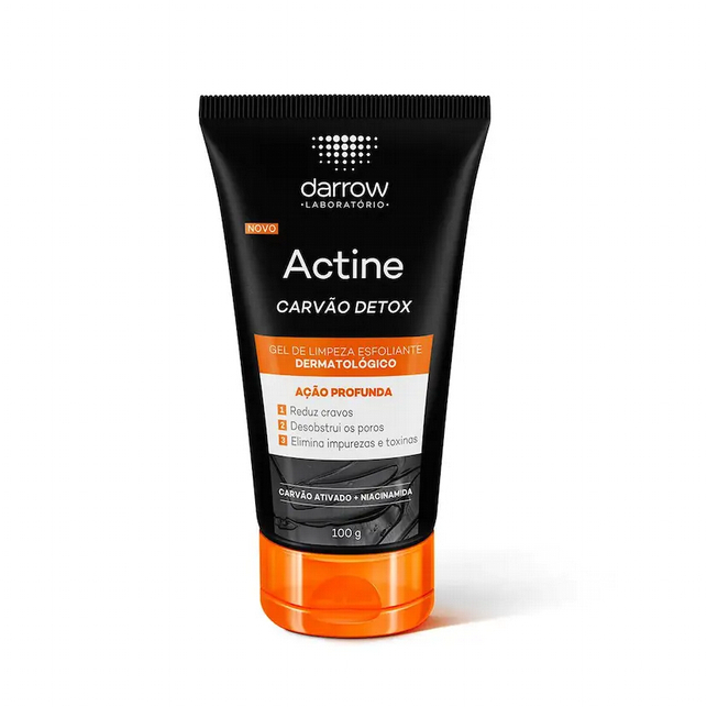 Gel de Limpeza Esfoliante  Darrow Actine Carvão Detox 100g