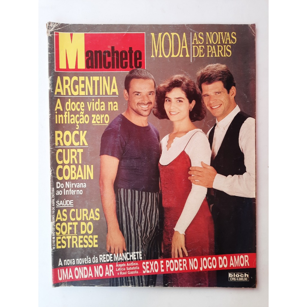 Revista: Manchete | Moda: As Noivas de Paris - N° 2193 - 16 de Abril de 1994
