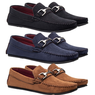 Mocassim Casual Couro Sintetico Confortavel Macio Elegante em Oferta na Shopee